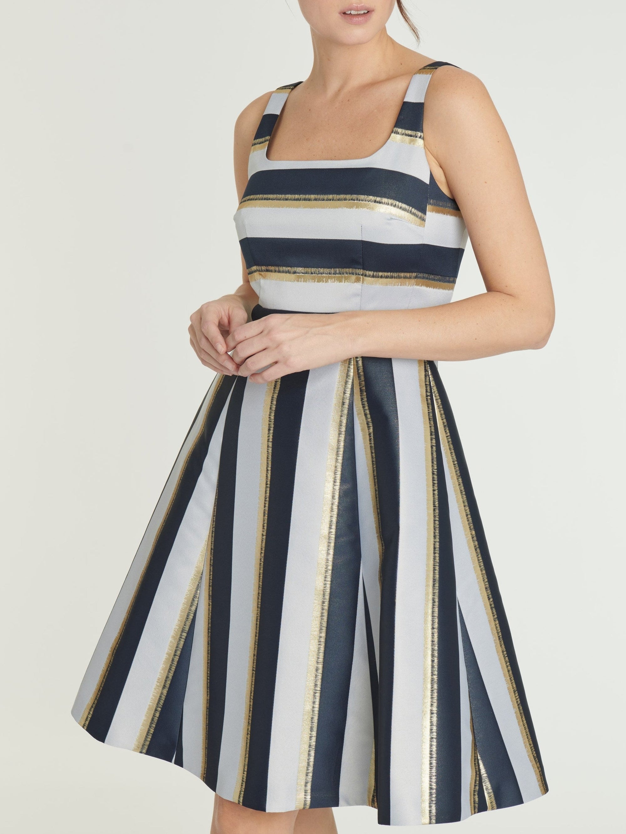 MARINE / GOLD ROBE BRETELLE