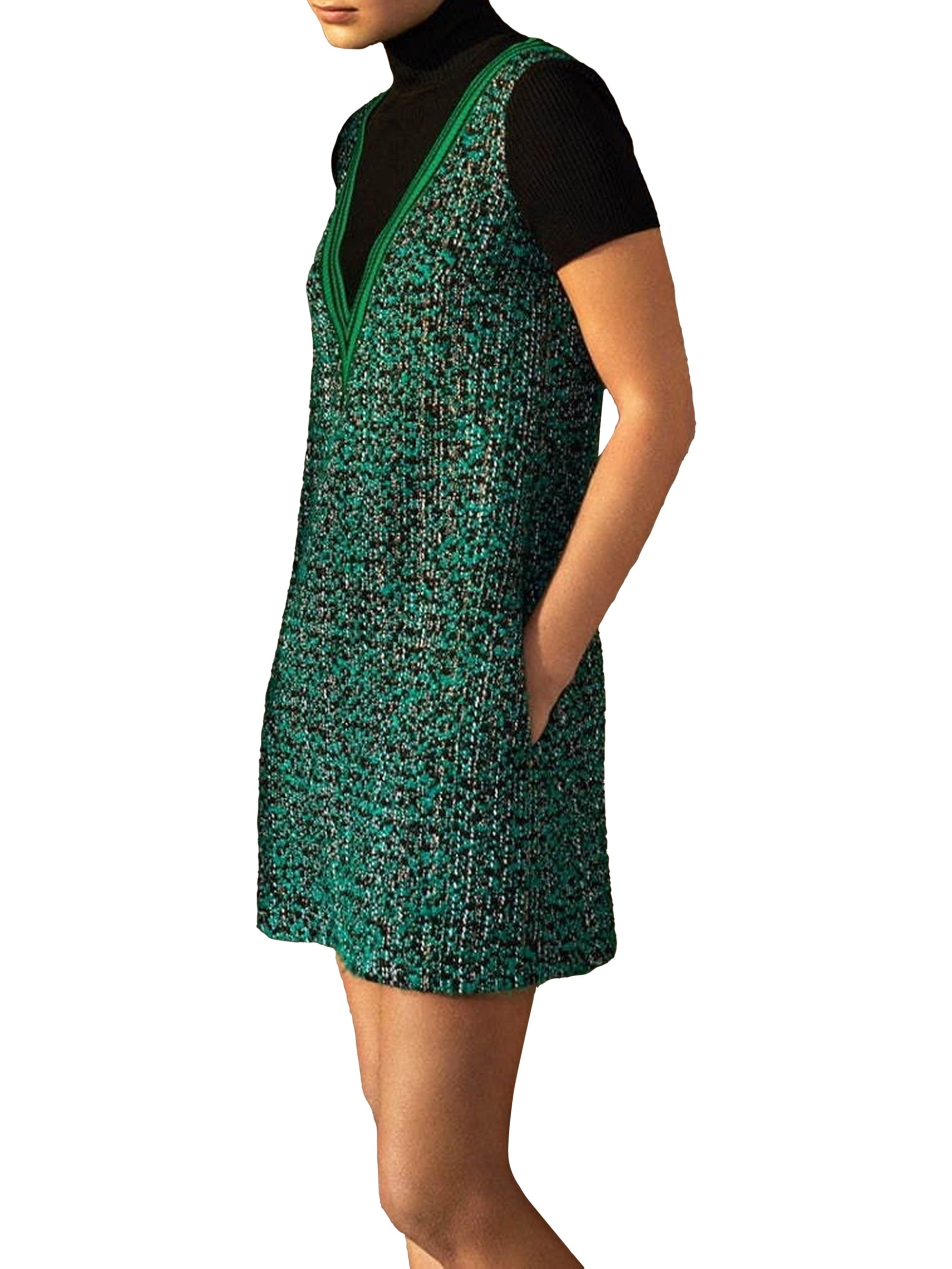 NOIR / EMERAUDE ROBE