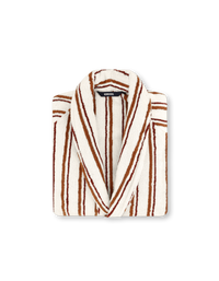 Peignoir moelleux en coton éponge - Caramel