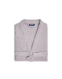 81€ 0QTY _ Peignoir en coton nid d'abeille - Lilas