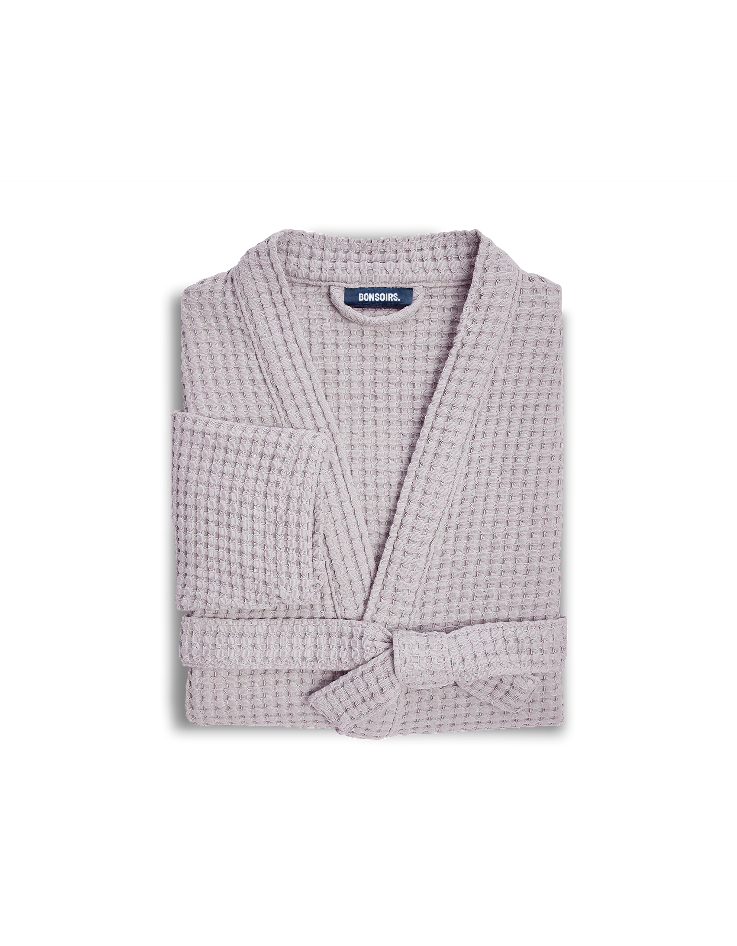81€ 0QTY _ Peignoir en coton nid d'abeille - Lilas