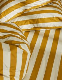 Housse de couette en percale de coton - Ocre