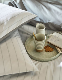 Housse de couette en percale de coton - Gris