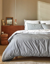 Taies d'oreiller en percale de coton - Gris