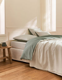 Taies d'oreiller en percale de coton - Vert