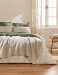 Taies d'oreiller en percale de coton - Vert