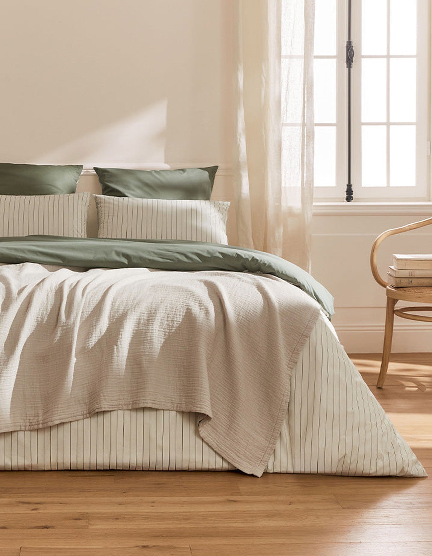 Taies d'oreiller en percale de coton - Vert