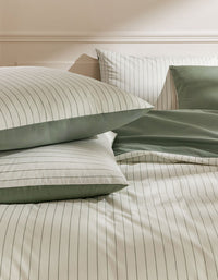 Taies d'oreiller en percale de coton - Vert
