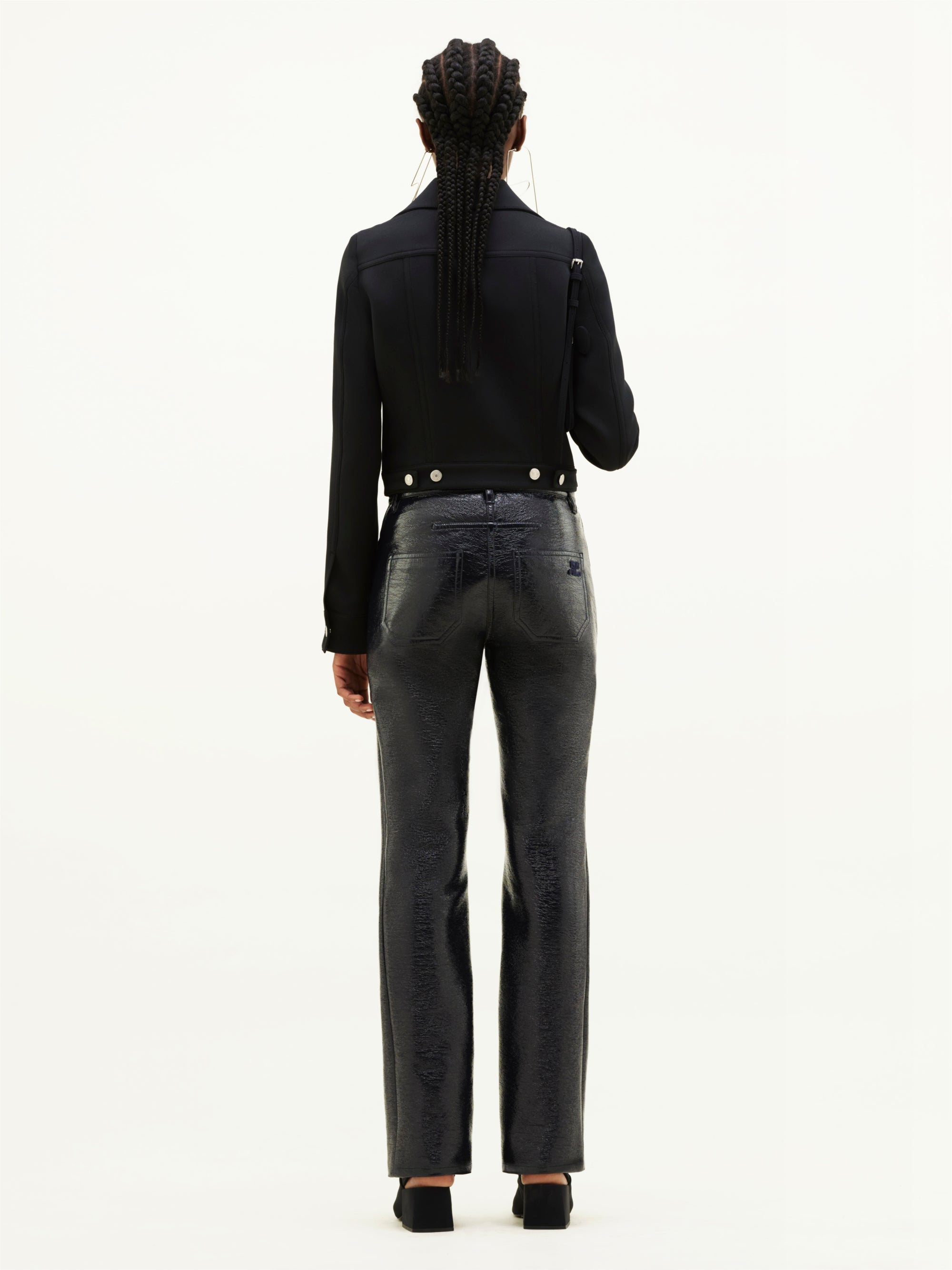 1pcs RELIQUAT 170€ / Pantalon réédition 5-pocket en vinyle - Purple