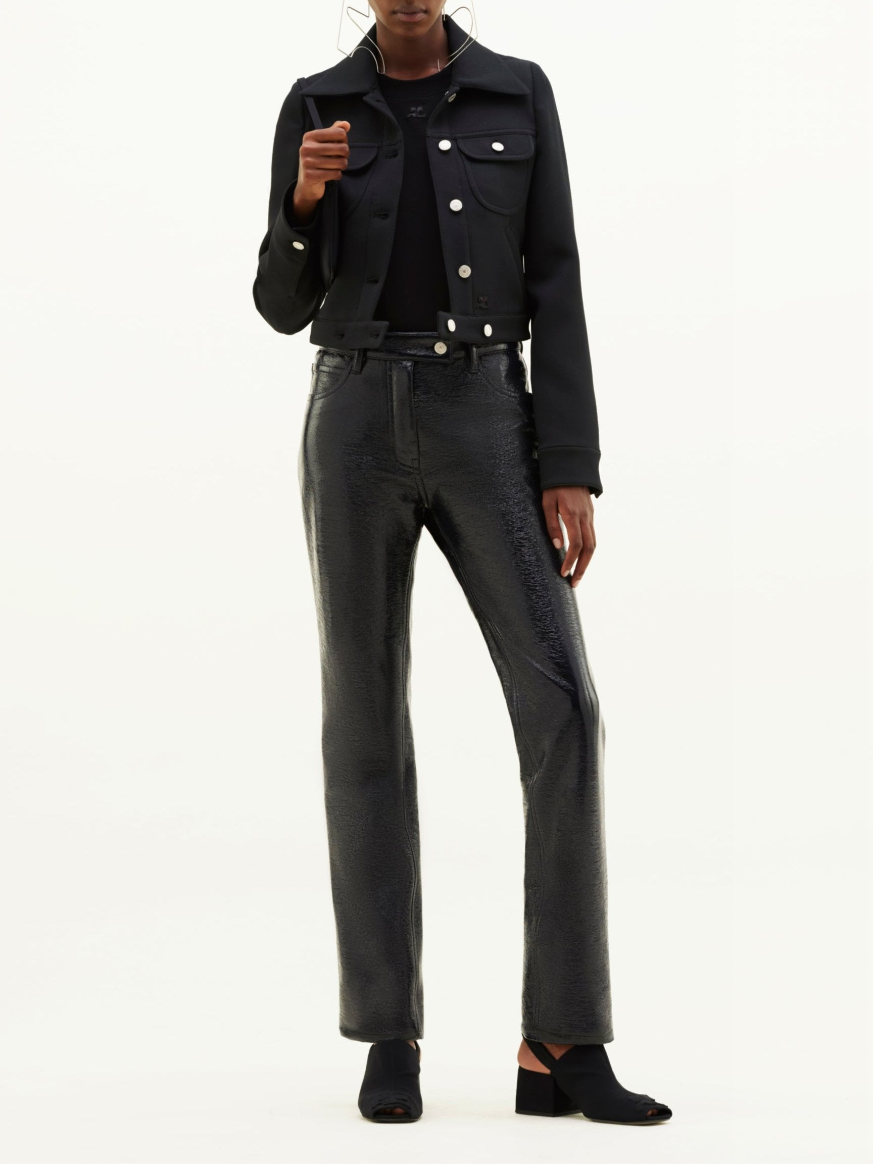1pcs RELIQUAT 170€ / Pantalon réédition 5-pocket en vinyle - Purple