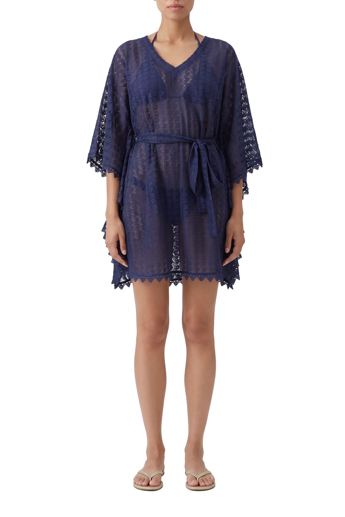 Petra short kaftan - Marine