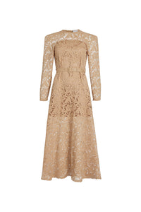 Robe longue en dentelle de coton bio
