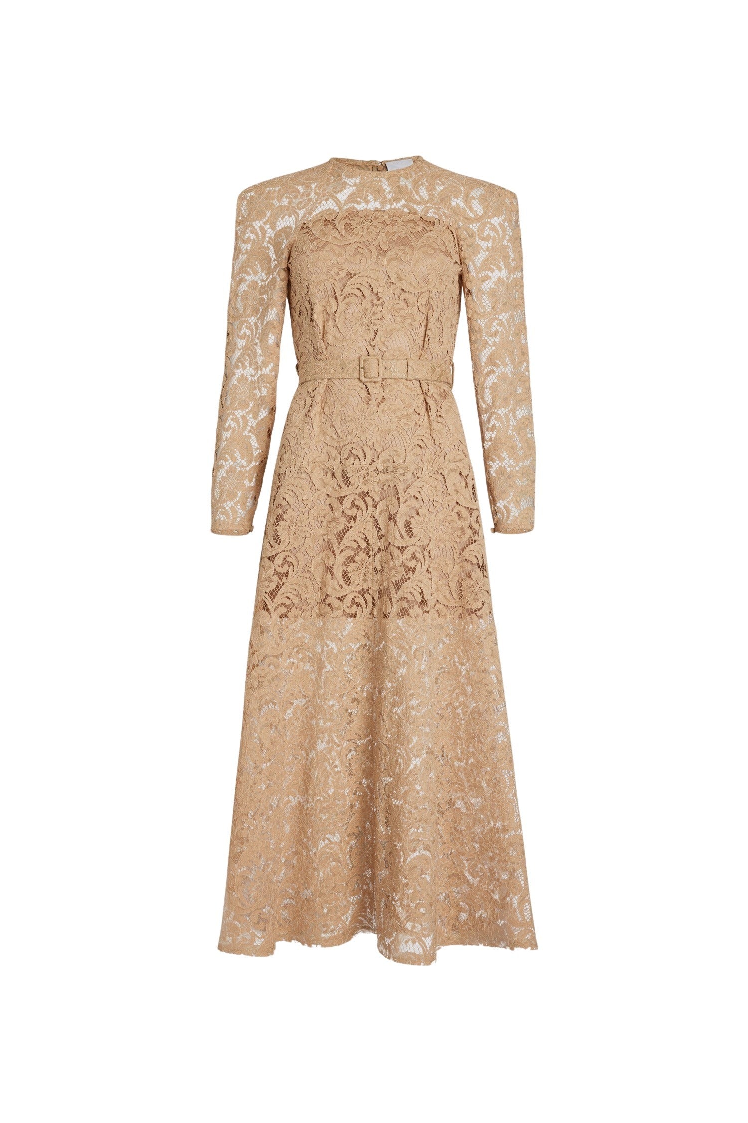 Robe longue en dentelle de coton bio