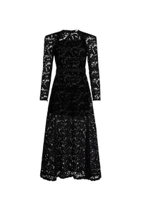 Robe longue en dentelle de coton bio