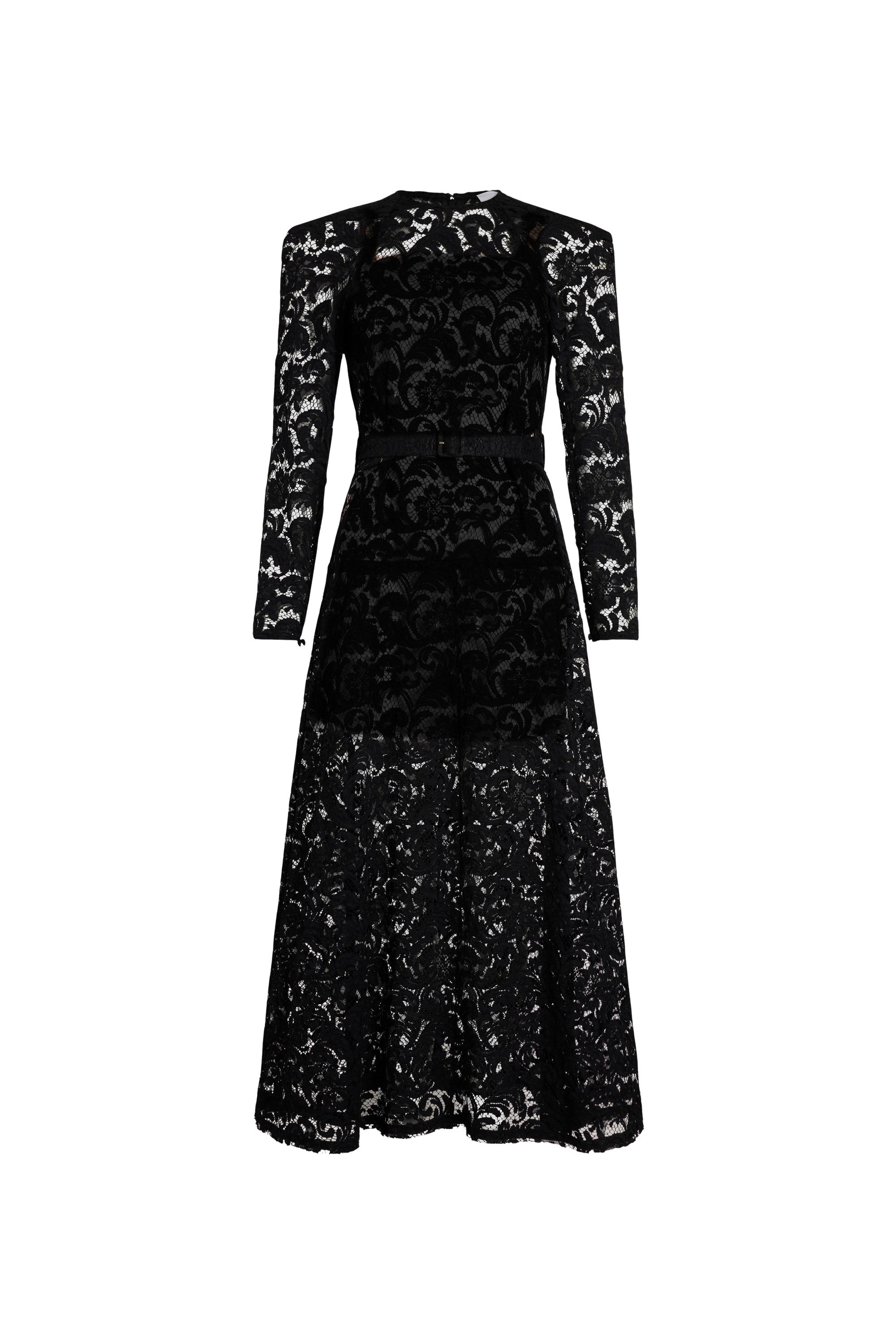 Robe longue en dentelle de coton bio