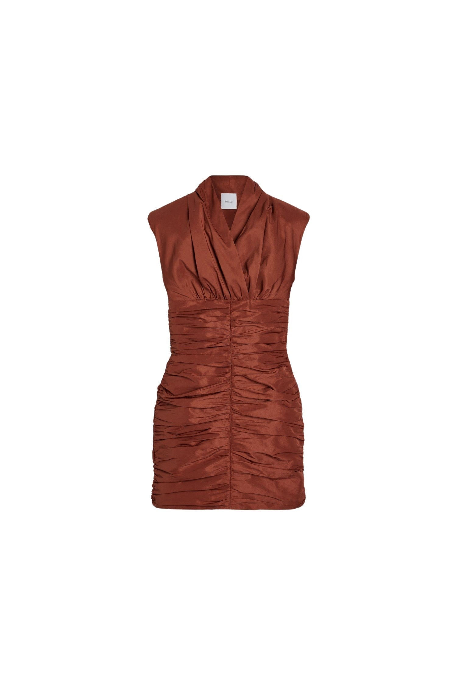 Robe dos nu courte en faille recyclée