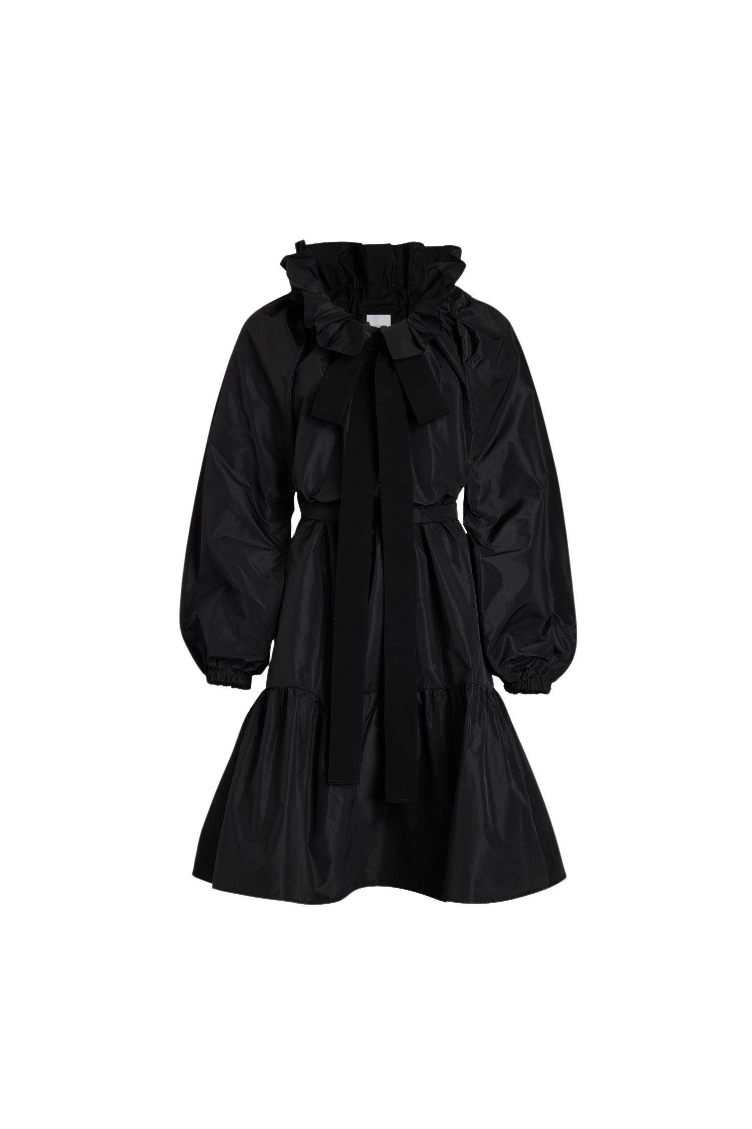 Robe à manches bouffantes en faille recyclée