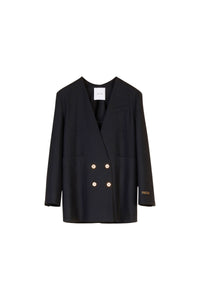 Veste croisée sans revers