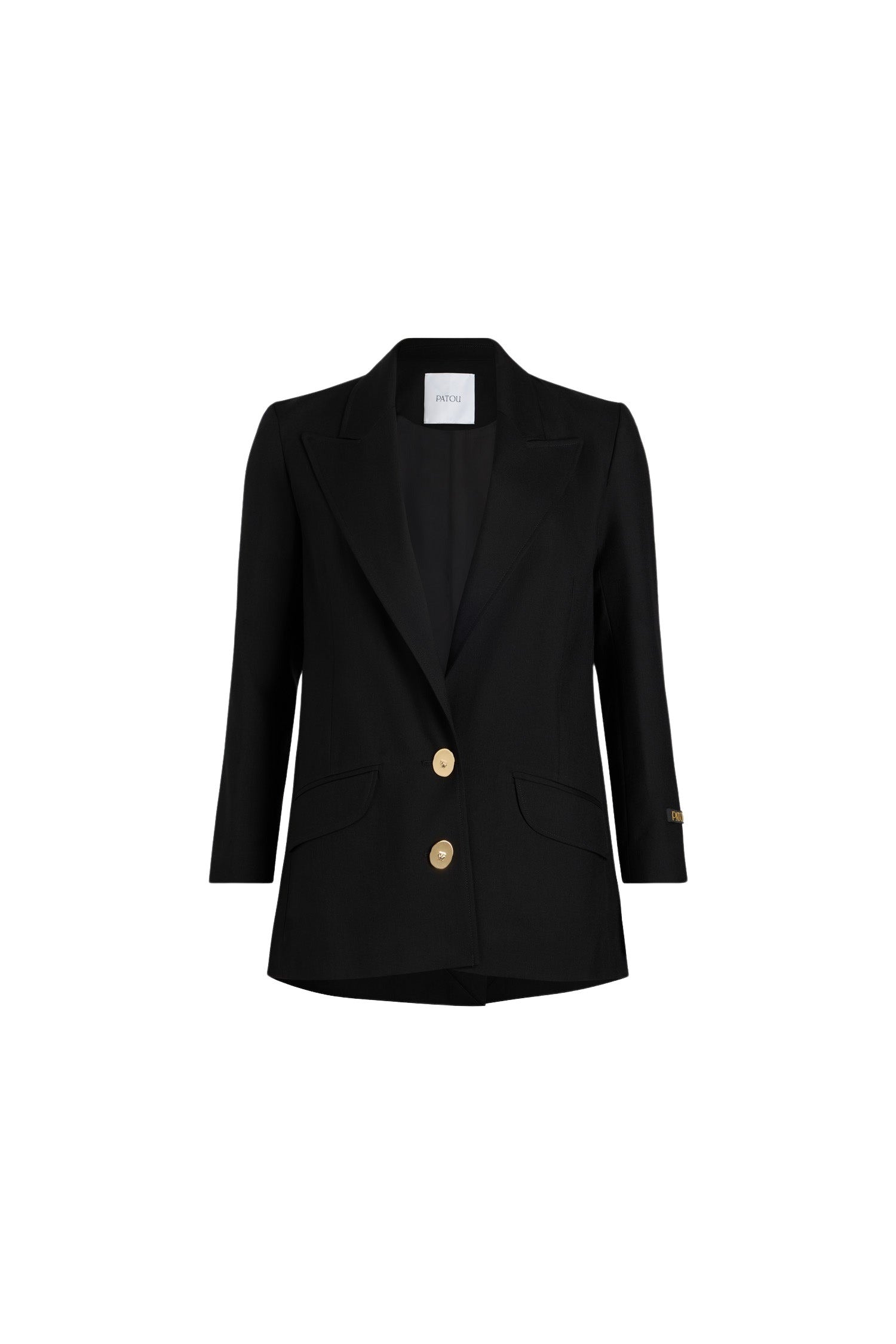 Veste en laine à bouton bijou