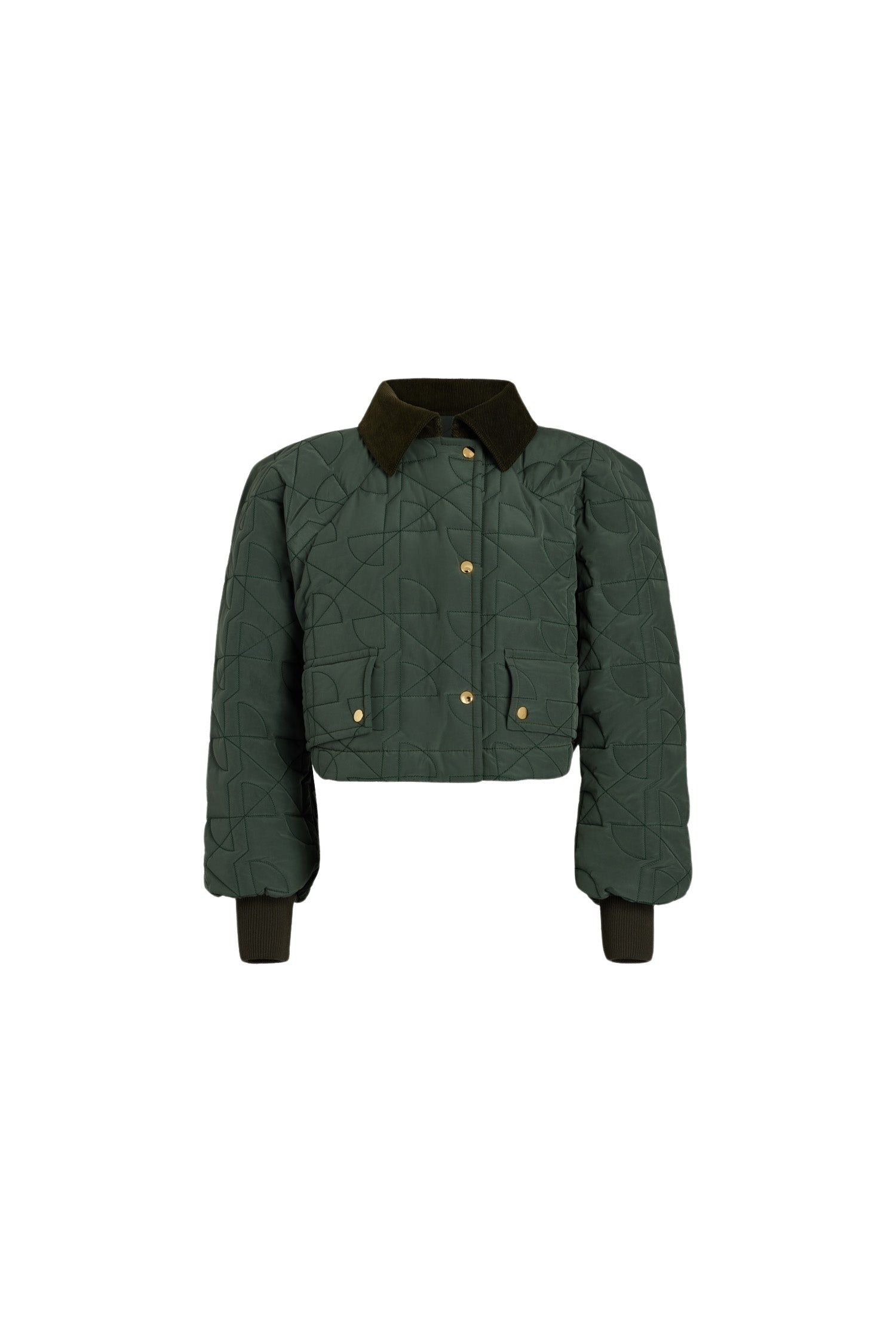 Bomber matelassé court en nylon recyclé