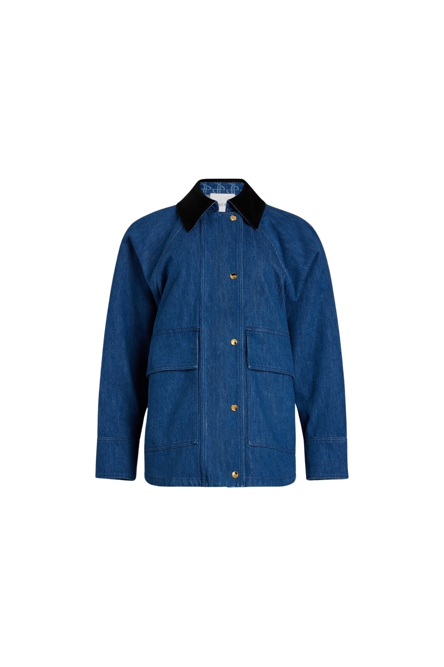 Parka décontractée en denim bio