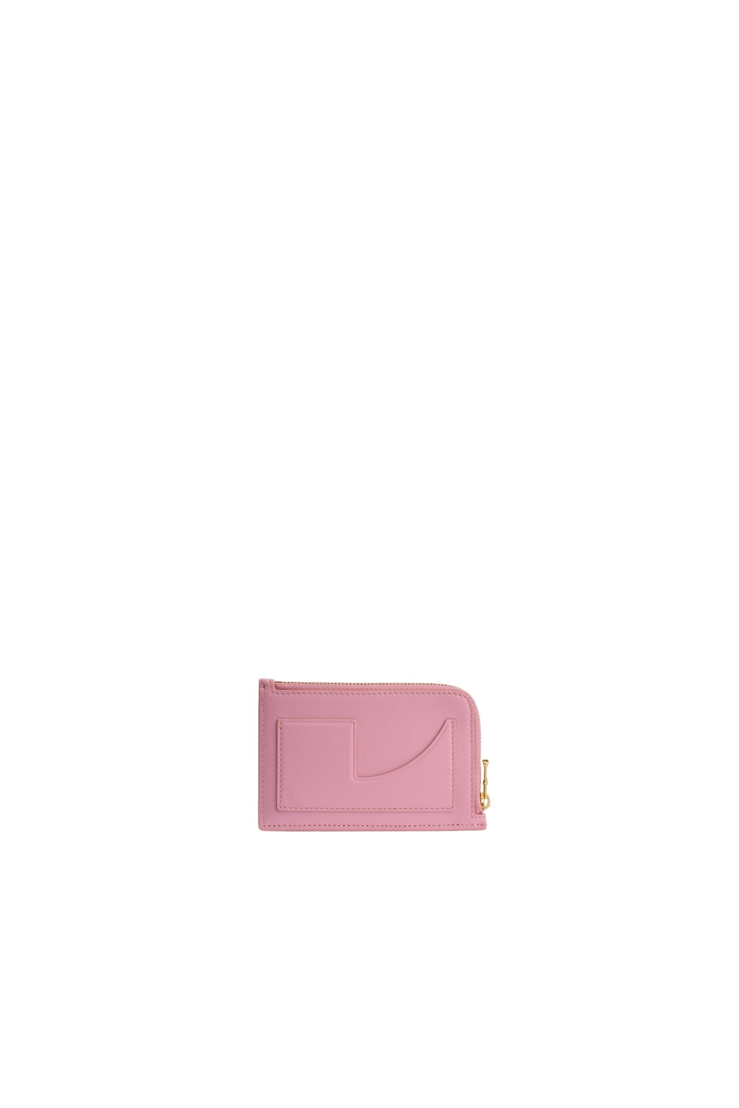 Porte-cartes zippé Patou en cuir