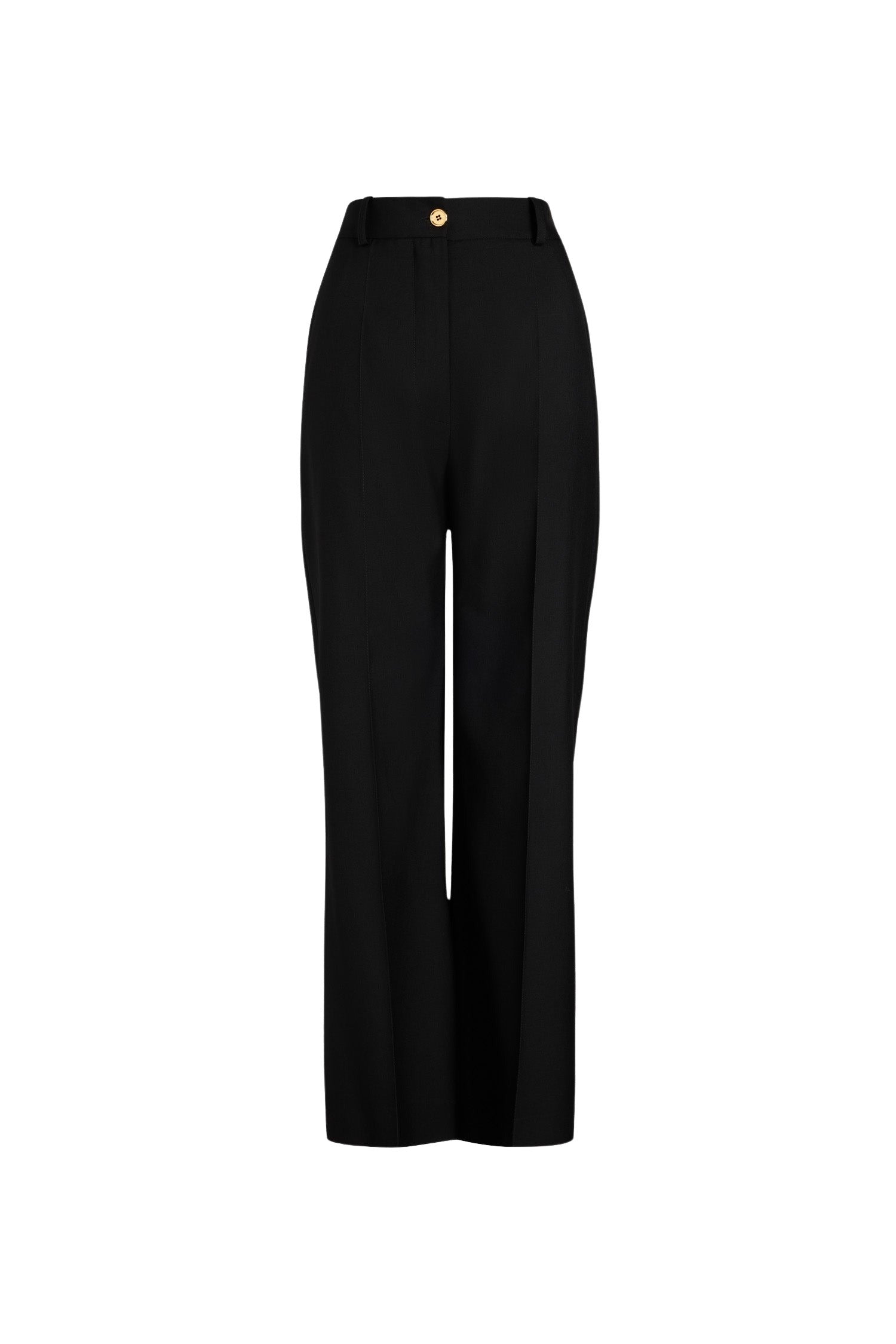 Pantalon droit en laine vierge