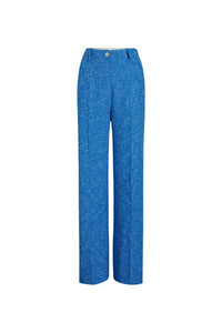 Pantalon iconique en tweed de laine éco-responsable et coton bio