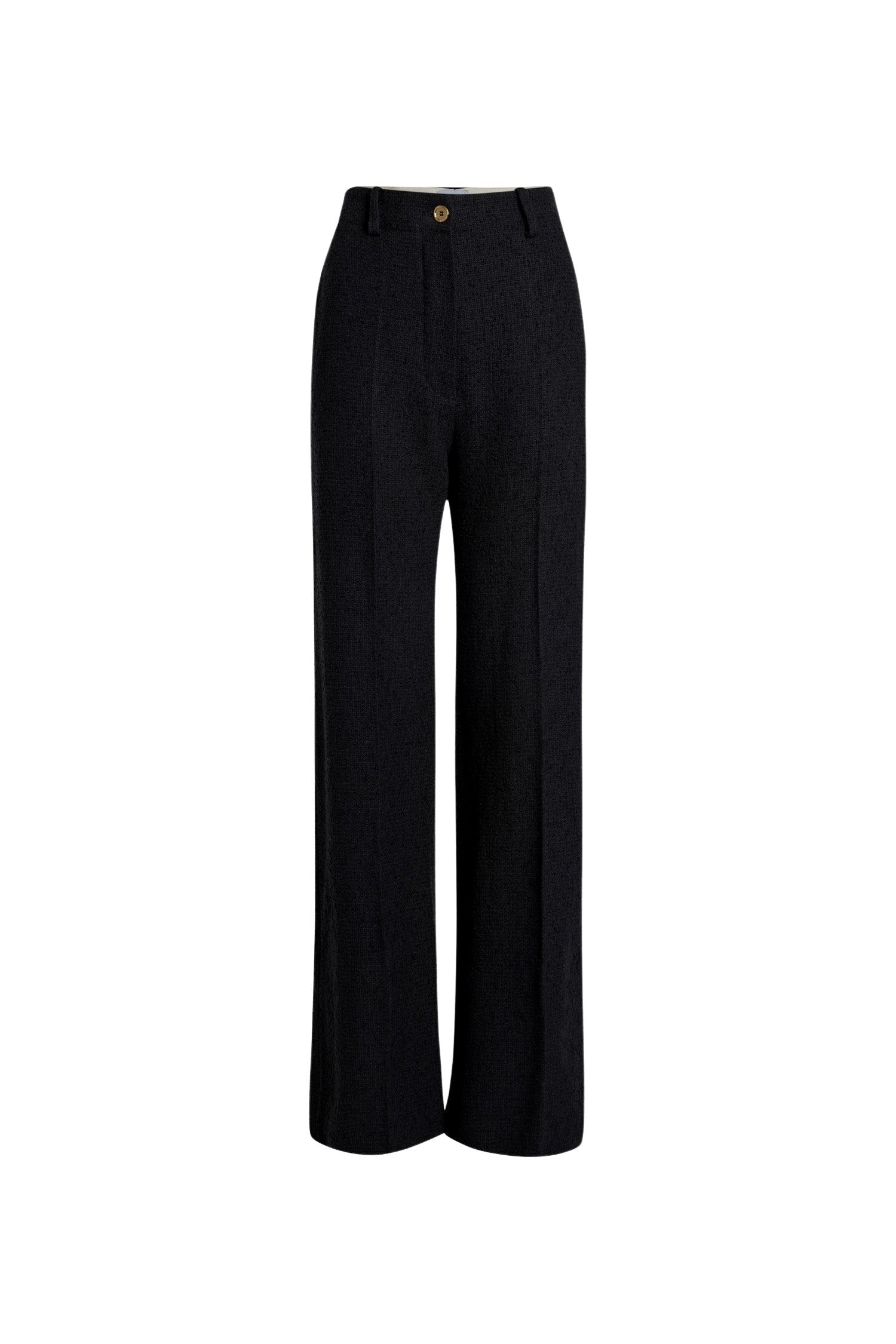 Pantalon iconique en tweed de laine éco-responsable et coton bio
