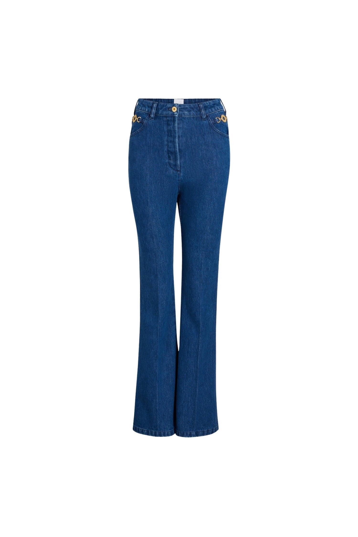Pantalon évasé en denim bio