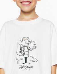 Children's Delivery Barista Fox T-shirt - Tapioca
