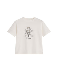 Children's Delivery Barista Fox T-shirt - Tapioca