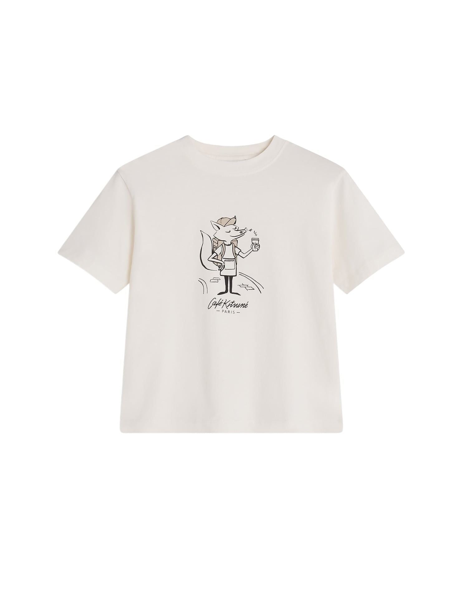 Children's Delivery Barista Fox T-shirt - Tapioca