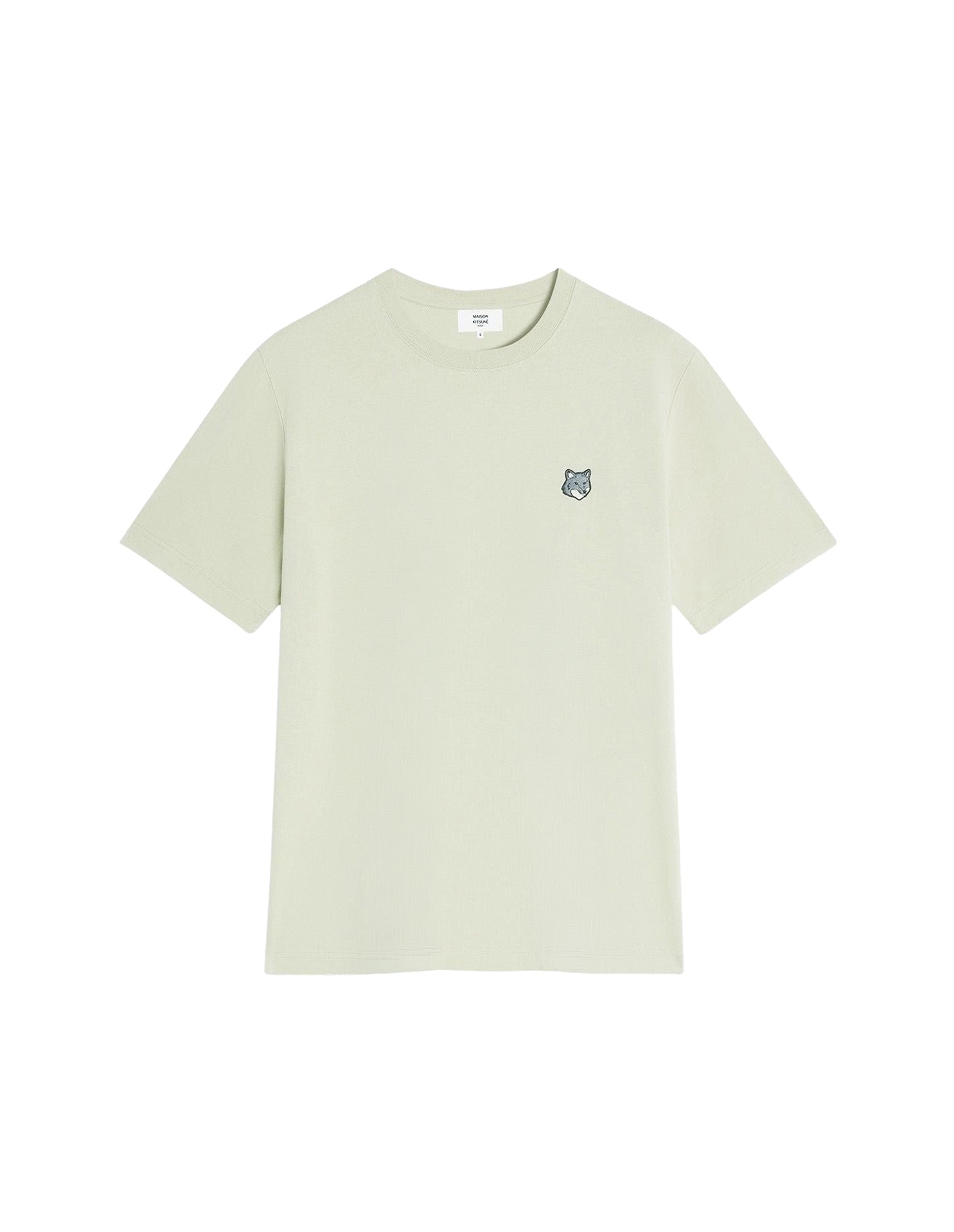 Fox Head embroidered badge T-shirt - Ash Tree