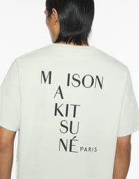 T-shirt Crossword Maison Kitsuné - Sea Foam