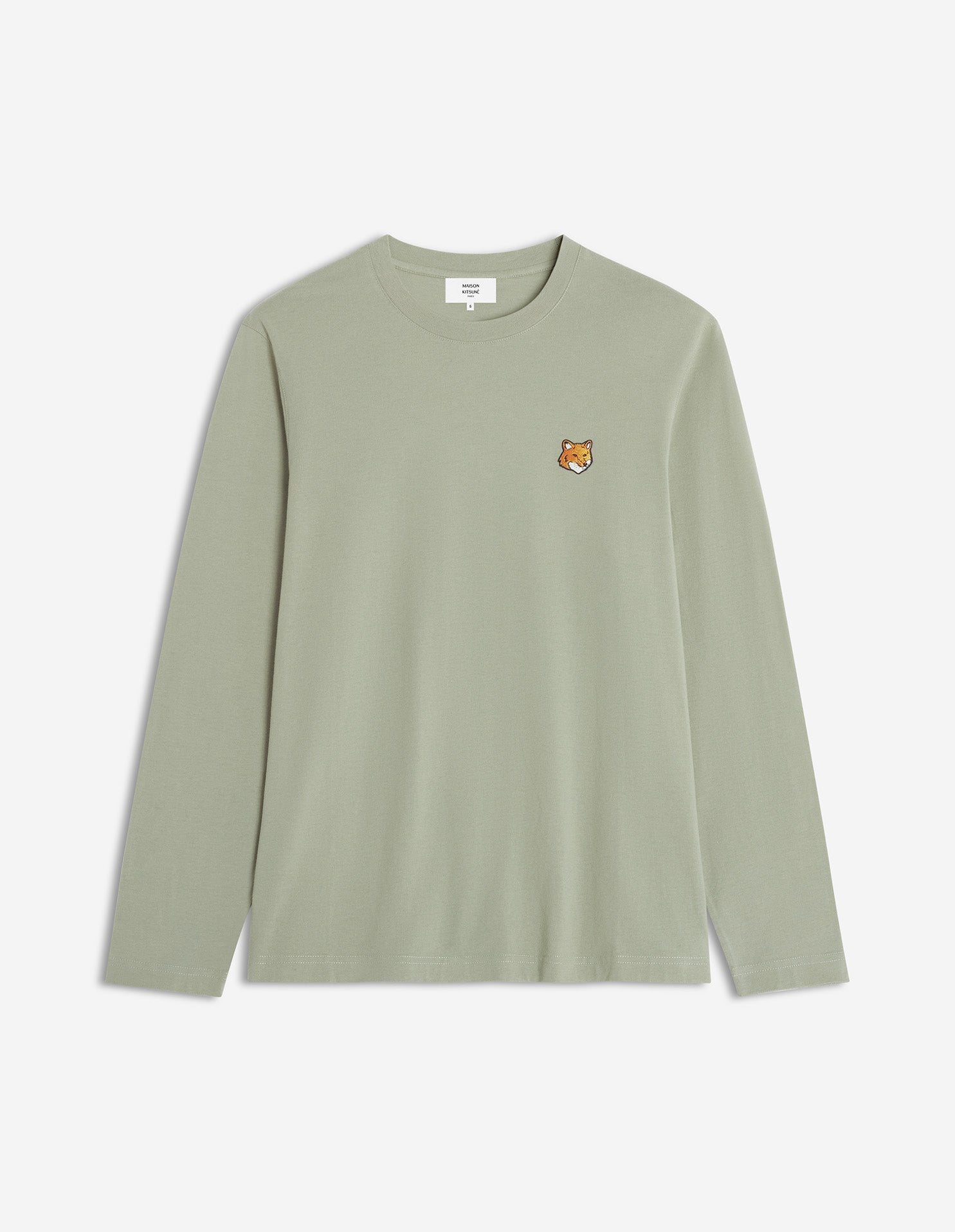 Fox Head Regular Long Sleeve Tee-Shirt - Pebble