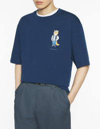 Dressed Fox oversized T-shirt - Dress Blues