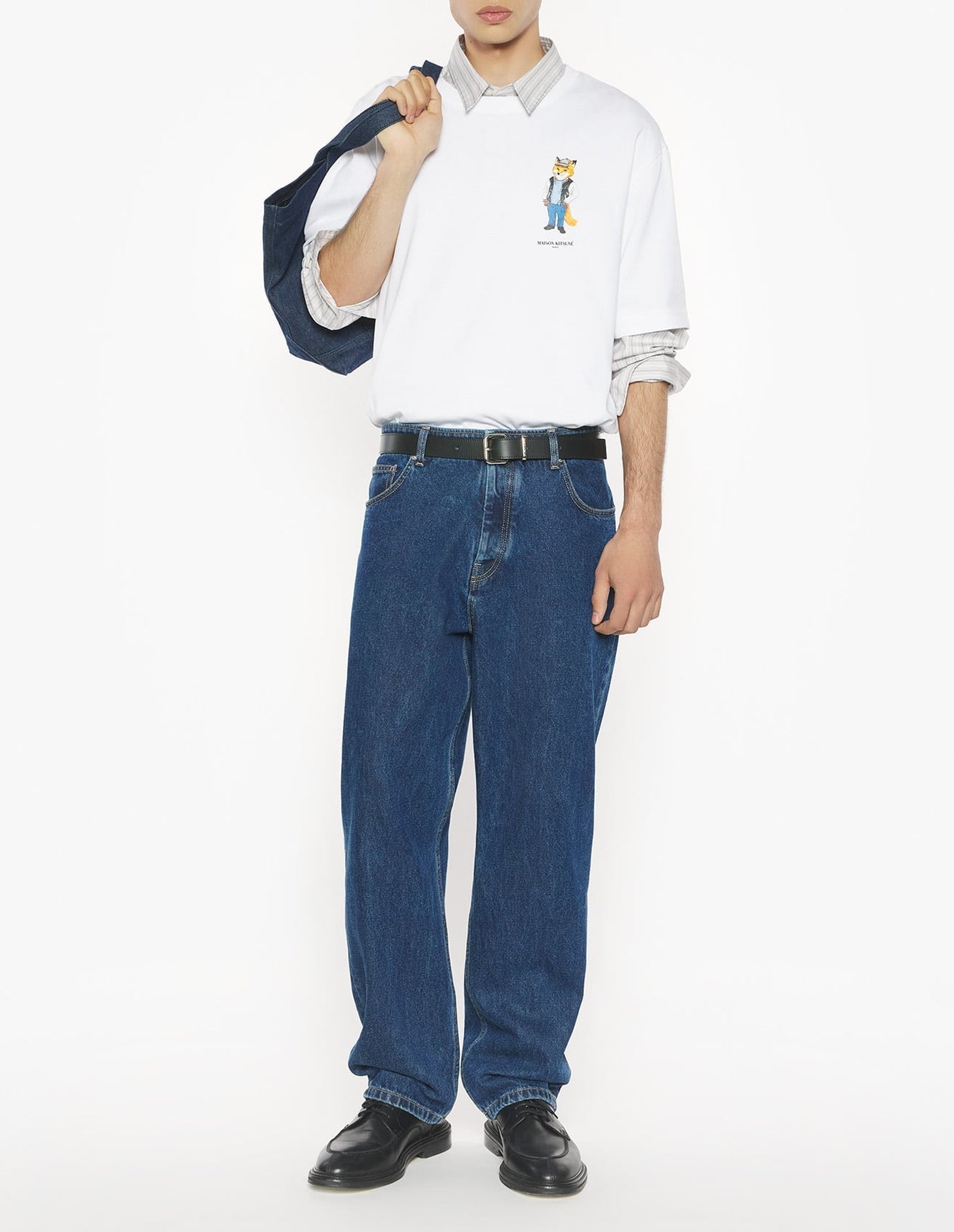 T-shirt oversize Dressed Fox - White