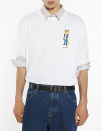 T-shirt oversize Dressed Fox - White