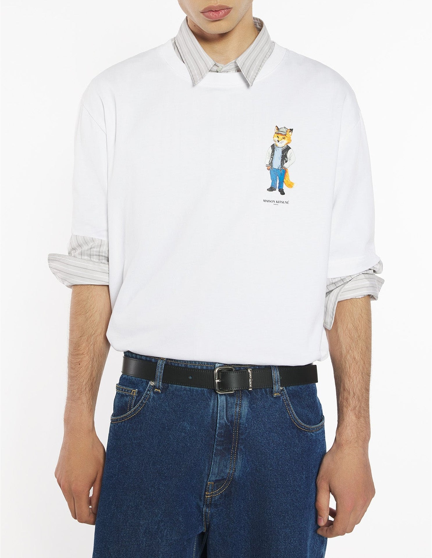 T-shirt oversize Dressed Fox - White