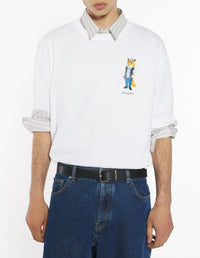 T-shirt oversize Dressed Fox - White