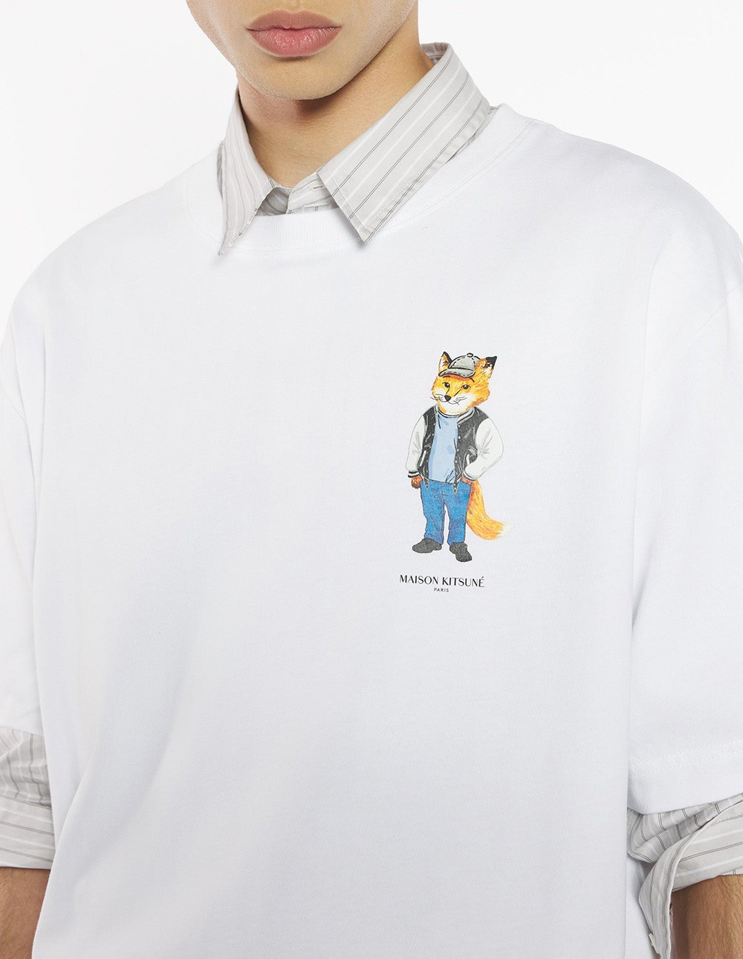 T-shirt oversize Dressed Fox - White