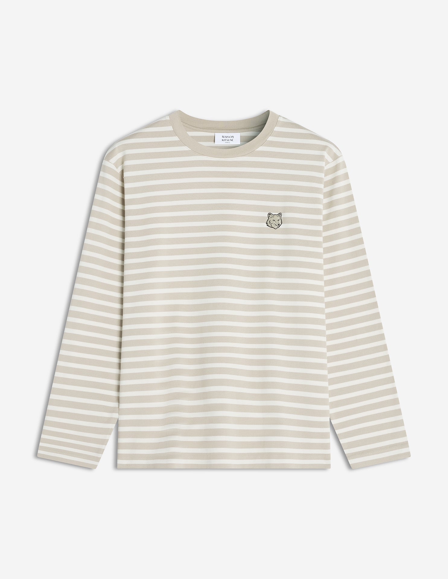 Fox Head Long Sleeve Tee-Shirt - Pure Cashmere/Tapioca