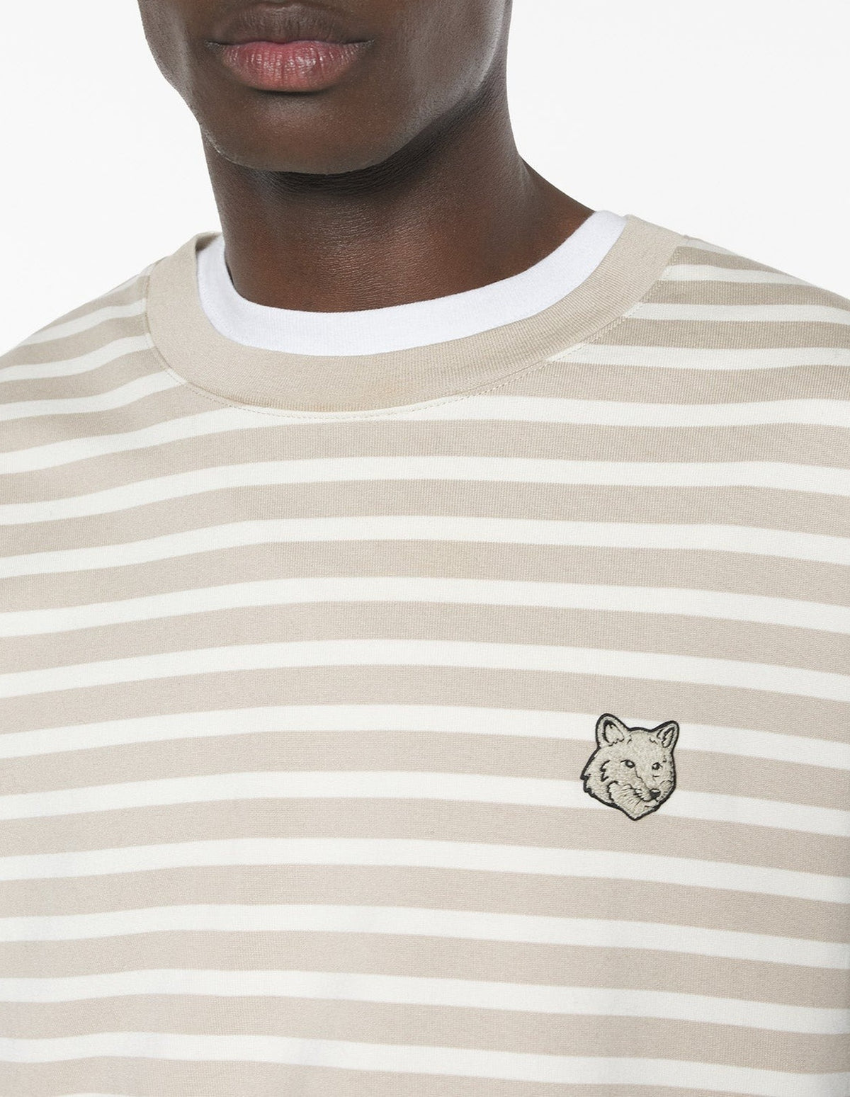 T-shirt à manches longues Fox Head - Pure Cashmere & Tapioca