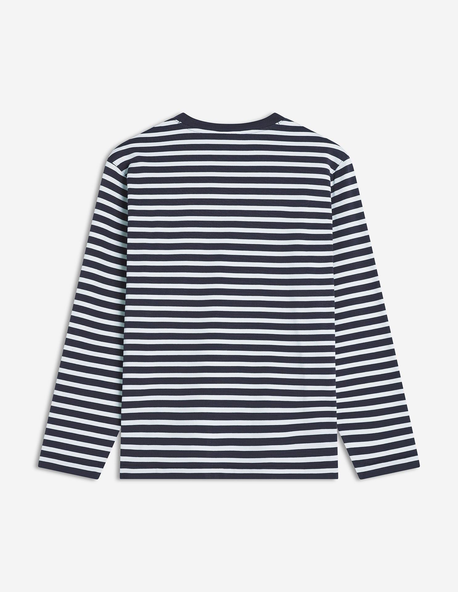 Fox Head Long Sleeve Tee-Shirt - Navy/White
