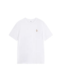 Standing Fox embroidered T-shirt - White
