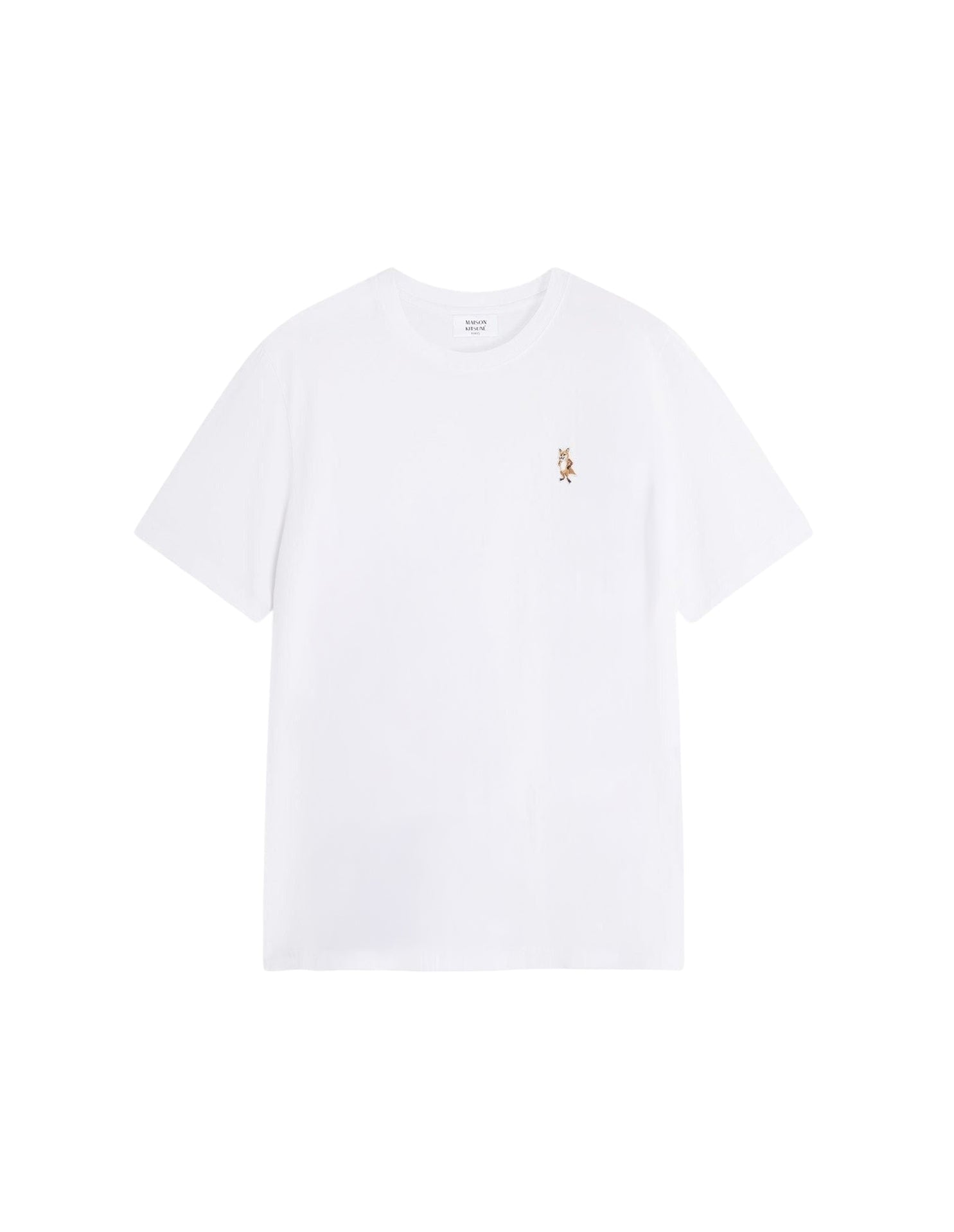 Standing Fox embroidered T-shirt - White