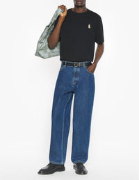 T-shirt brodé Standing Fox - Black