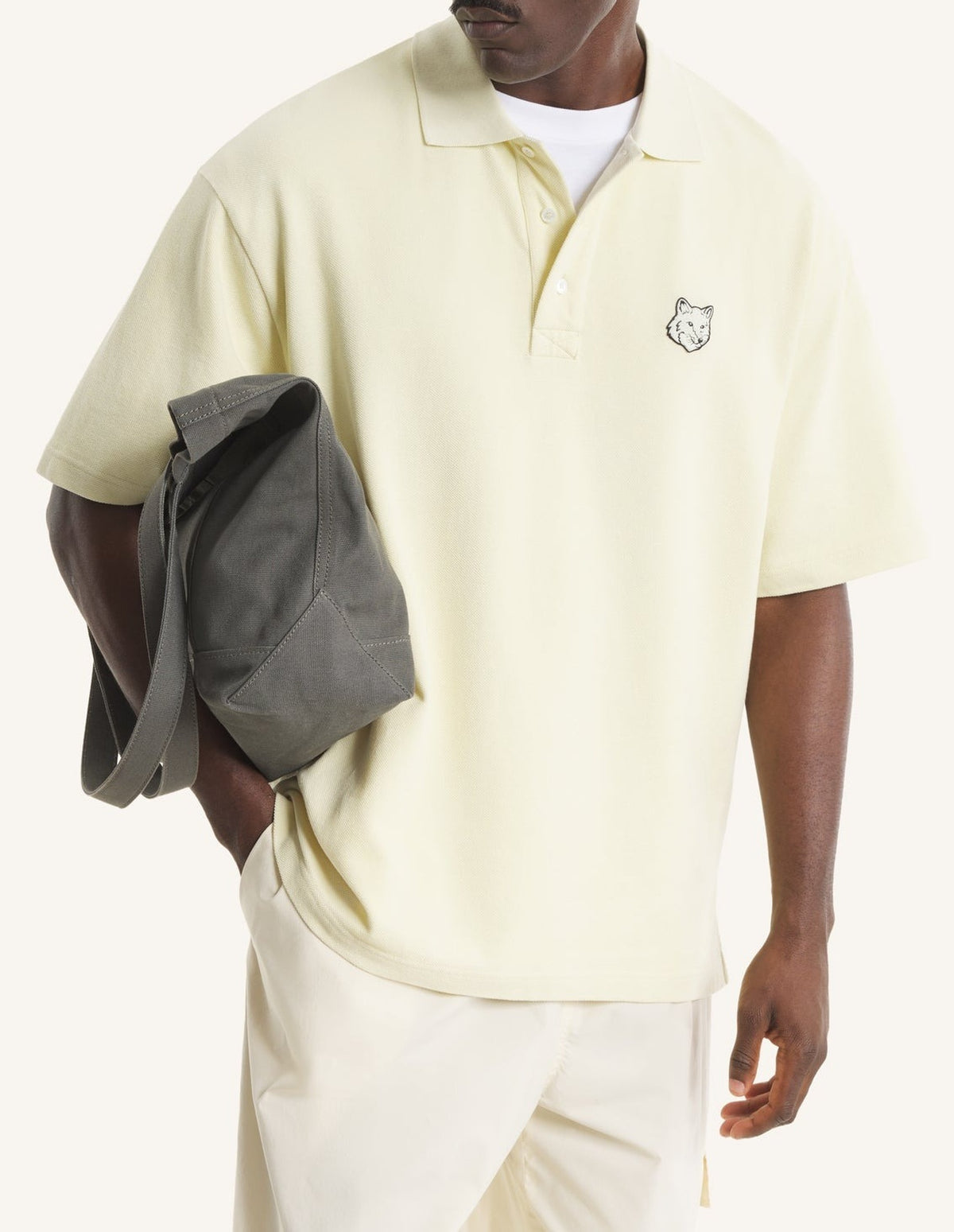 Polo oversize Fox Head - Aloe Wash