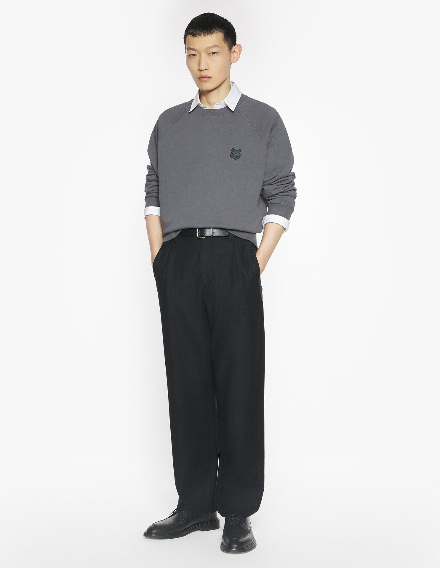 Fox Head Oversize Sweatshirt - Charcoal